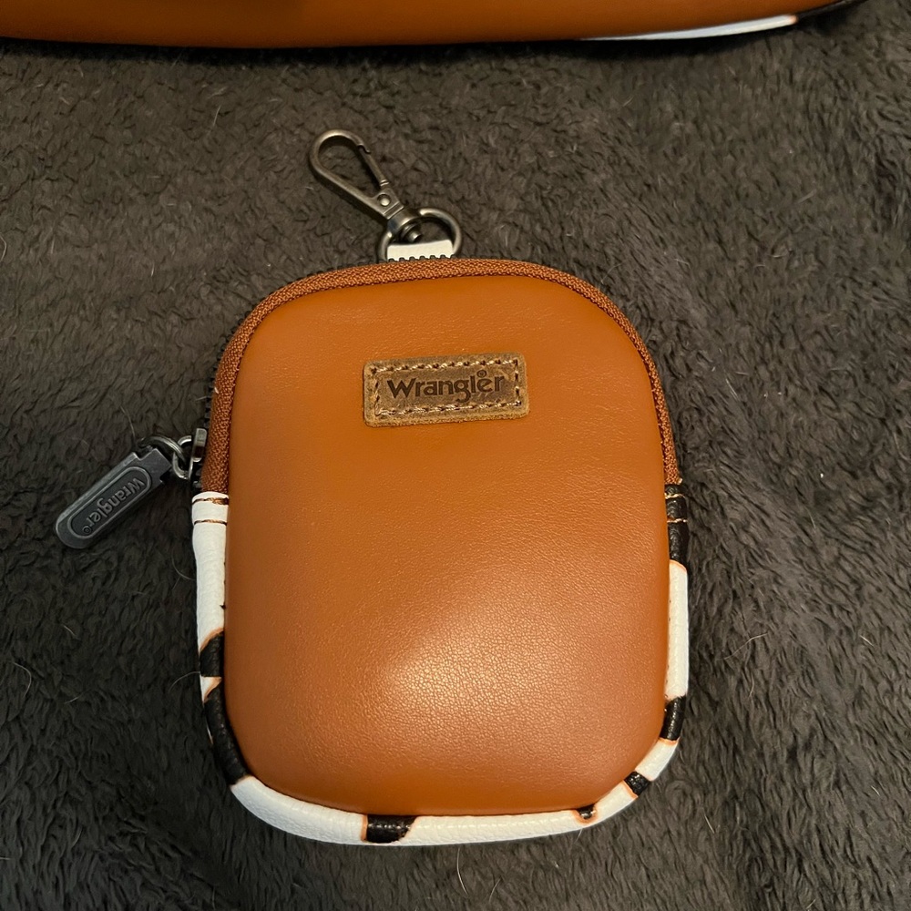 Wrangler Tan Backpack with Patterned Interior ** … - image 2